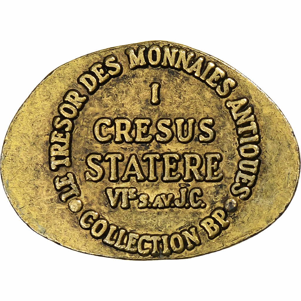 France, Token, Collection BP, Statère Cresus, Copper, AU(55-58)