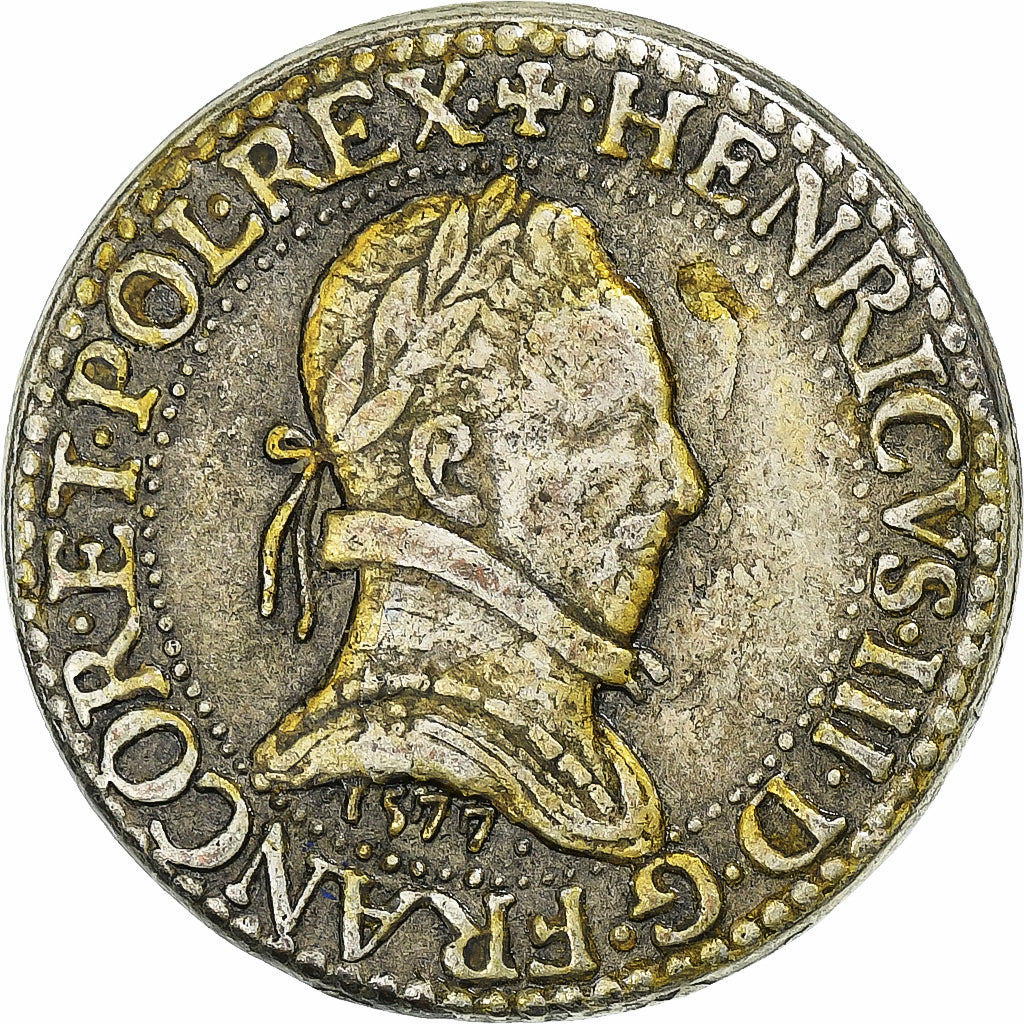 Francia, ficha, Collection BP, Franc d'Argent Henri III, Rame, BB+