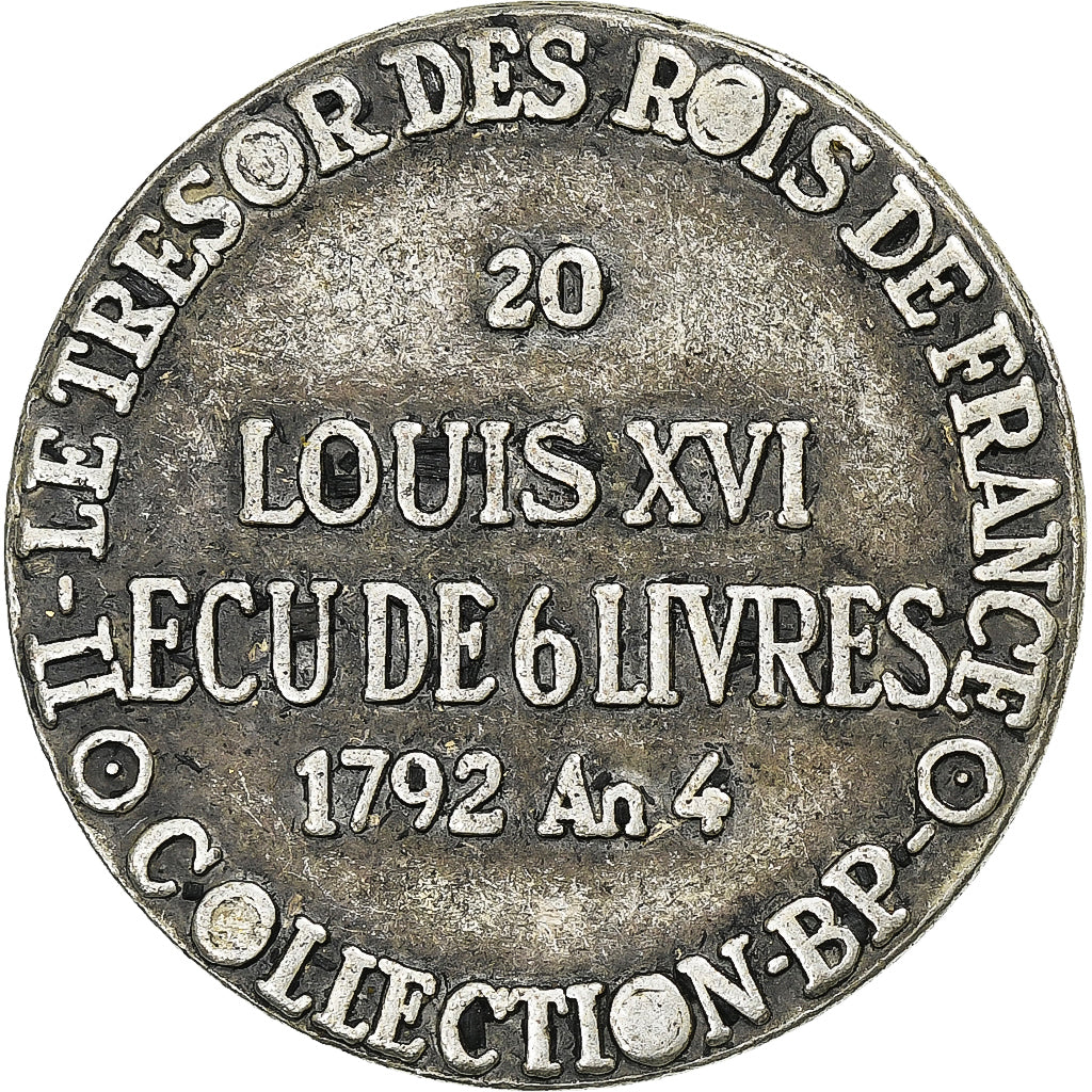 France, Jeton, Collection BP, Ecu de 6 Livres Louis XVI, Cuivre, SUP