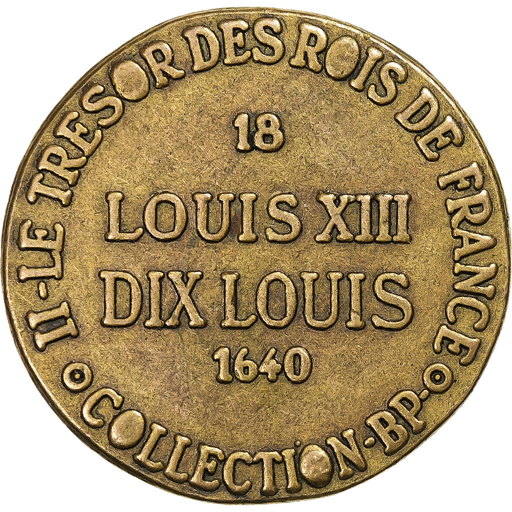 Francia, ficha, Collection BP, Dix Louis, Louis XIII, Rame, SPL-