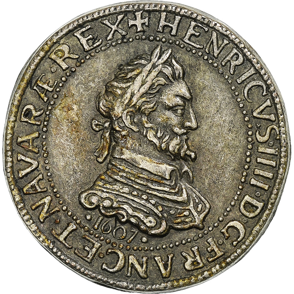 Francia, ficha, Collection BP, Demi Franc Henri IV, Rame, SPL-