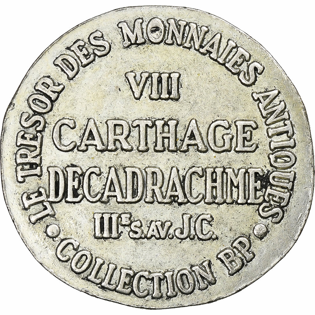 France, Token, Collection BP, Décadrachme Carthage, Copper, AU(55-58)