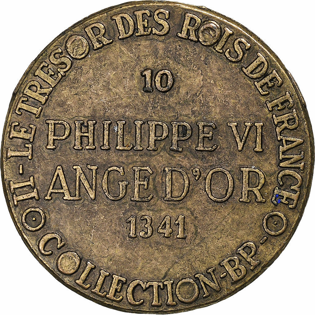 Francia, ficha, Collection BP, Ange d'Or, Philippe VI, Rame, SPL-