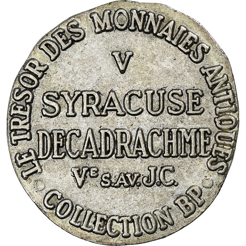 France, Jeton, Collection BP, Décadrachme, Syracuse, Cuivre, SUP