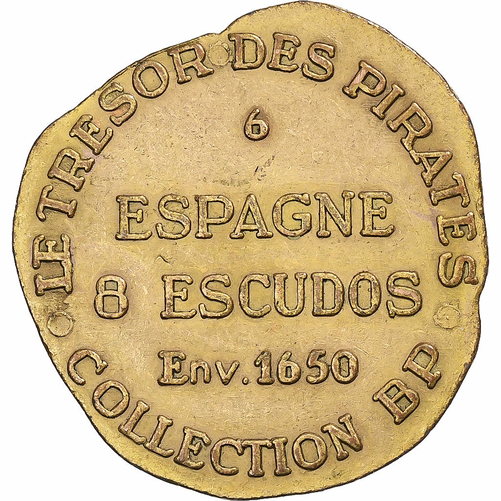France, Token, Collection BP, 8 Escudos, Copper, AU(55-58)