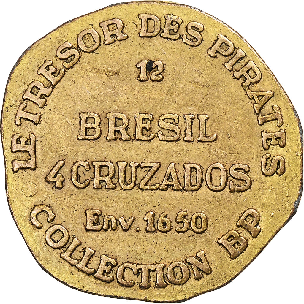Francia, ficha, Collection BP, 4 Cruzados, Métal, SPL-