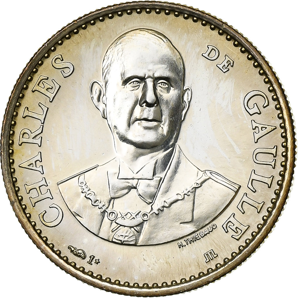 Frankreich, Medaille, 25ème Anniversaire de la Vème République, De Gaulle