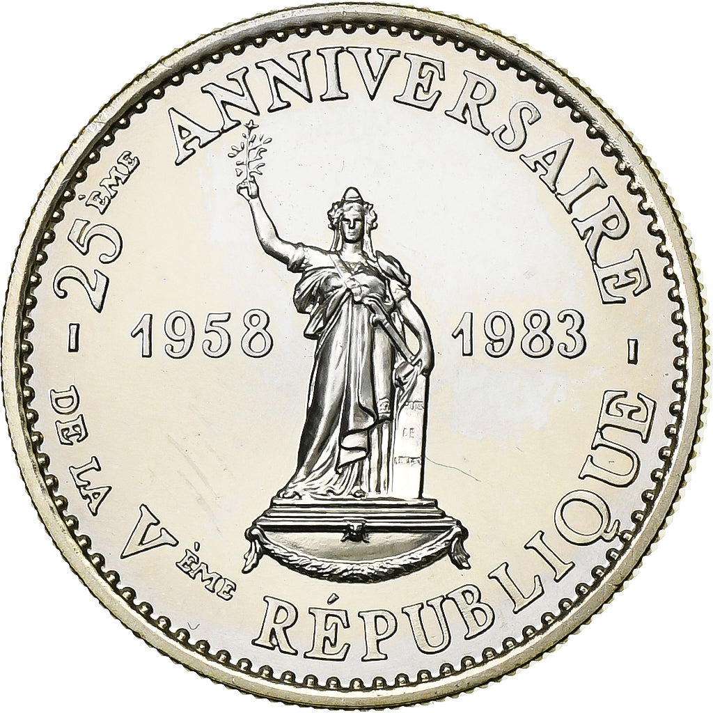 Frankreich, Medaille, 25ème Anniversaire de la Vème République, De Gaulle