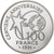 France, 100 Francs, FIBA, basket-ball, 1991, Monnaie de Paris, BE, Silver