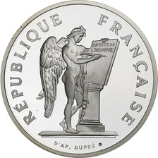 France, 100 Francs, Droits de l'Homme, 1989, Paris, Proof / BE, Silver