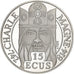 Francia, 100 Francs-15 Ecus, 1990, Paris, Charlemagne, Argento, FDC, KM:989
