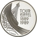 Francia, 5 Francs, Tour Eiffel, 1989, Paris, BE, Argento, FDC, KM:968a