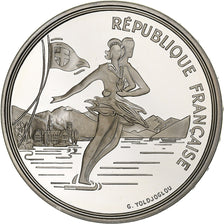 Francia, 100 Francs, Albertville - Patinage artistique, 1989, Monnaie de Paris