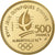 Francia, Pierre de Coubertin, 500 Francs, 1991, Monnaie de Paris, BE, FDC, Oro