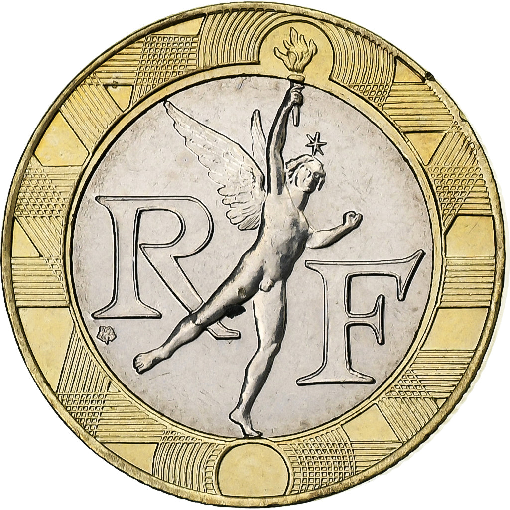 Frankreich, Génie, 10 Francs, 2001, Paris, Série FDC.BU, STGL, Bi-Metallic