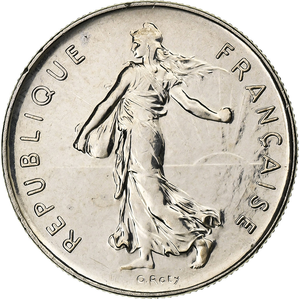 Francia, Semeuse, 5 Francs, 2001, Paris, Série FDC.BU, FDC, Cupronickel