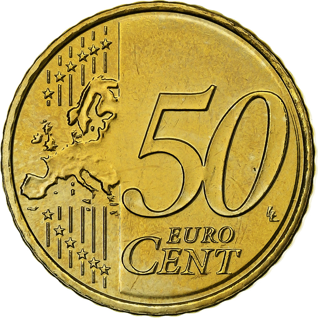 Luxemburgo, 50 Euro Cent, 2010, MS(65-70), Latão, KM:91