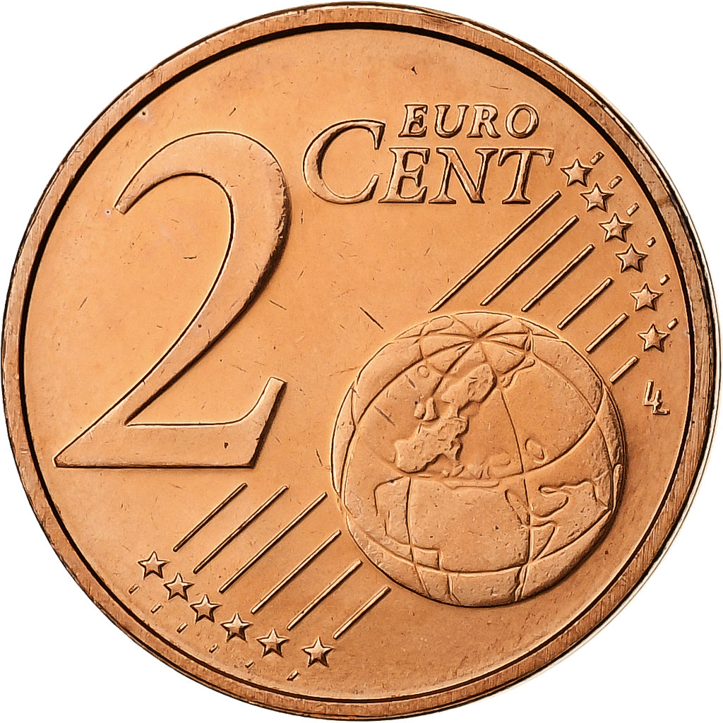 Luksemburg, 2 Euro Cent, 2010, Utrecht, MS(65-70), Miedź platerowana stalą