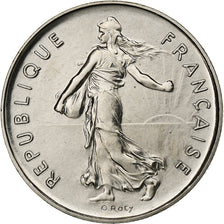 Coin, France, Semeuse, 5 Francs, 1984, Paris, série FDC, MS(65-70), Nickel Clad