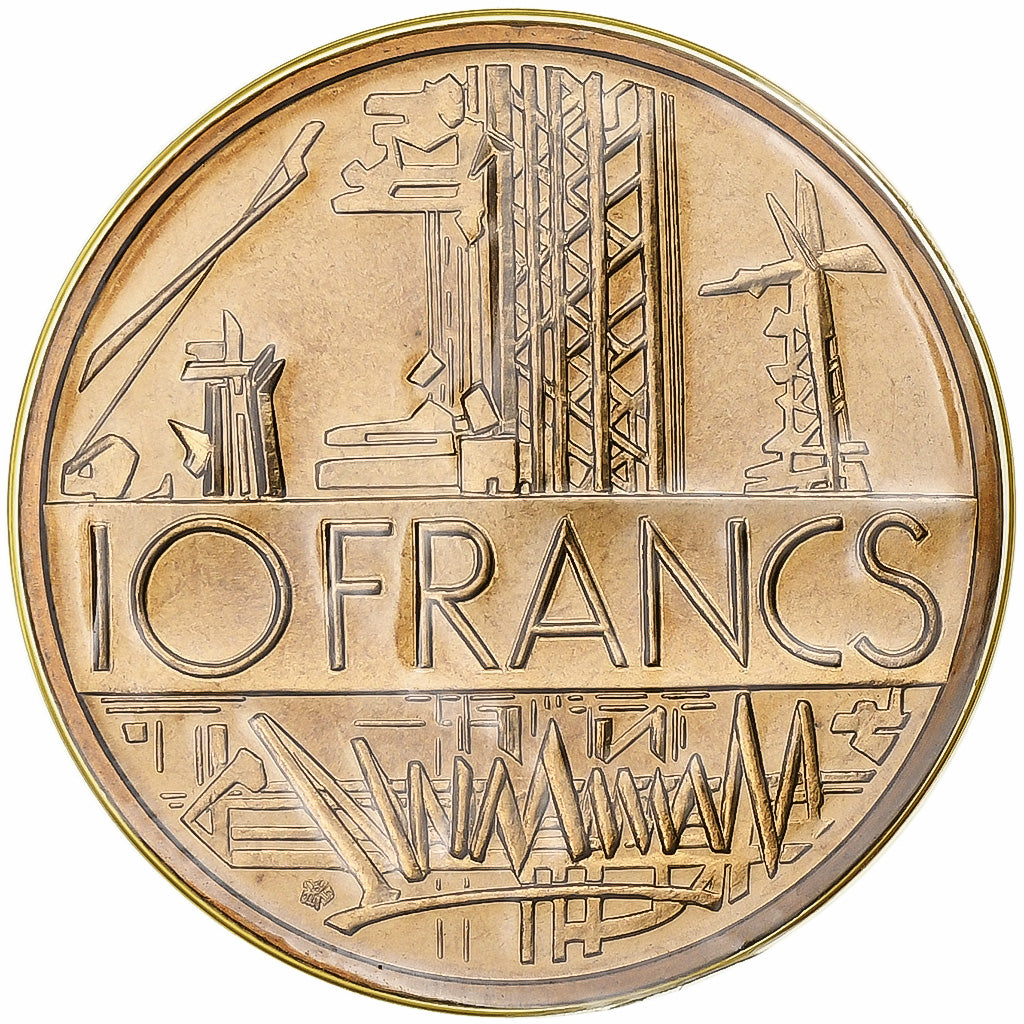 Moneta, Francja, Mathieu, 10 Francs, 1984, Paris, FDC, MS(65-70), Mosiądz