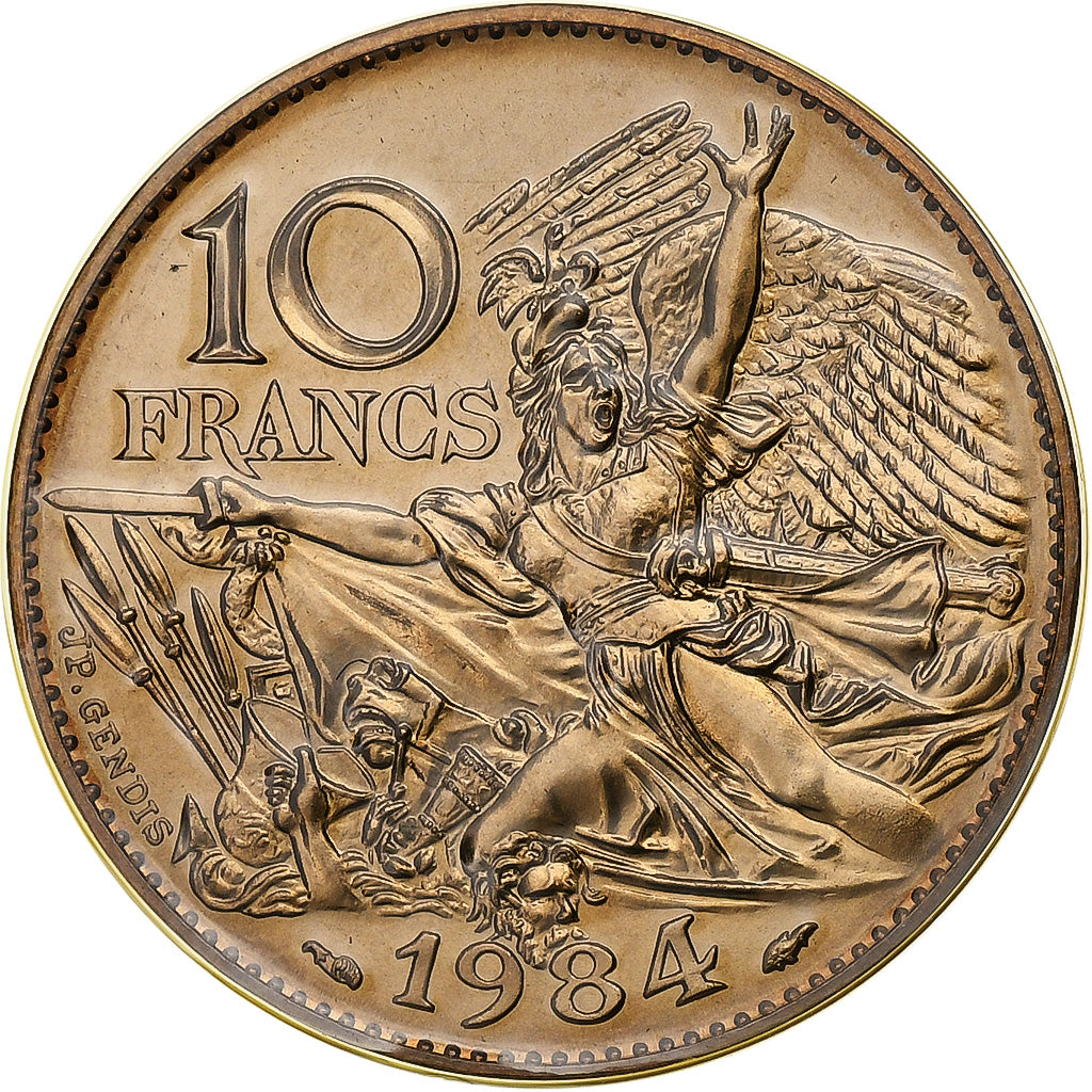 Coin, France, François Rude, 10 Francs, 1984, Paris, FDC, MS(65-70)