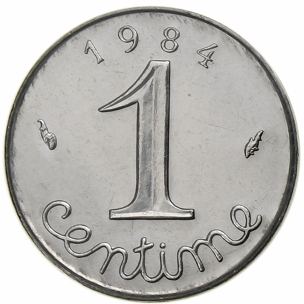 Coin, France, Épi, Centime, 1984, Paris, série FDC, MS(65-70), Stainless