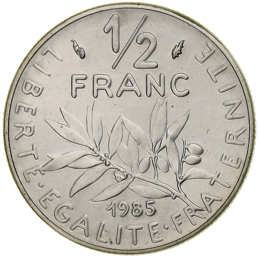 Coin, France, Semeuse, 1/2 Franc, 1985, Paris, MS(65-70), Nickel, KM:931.1