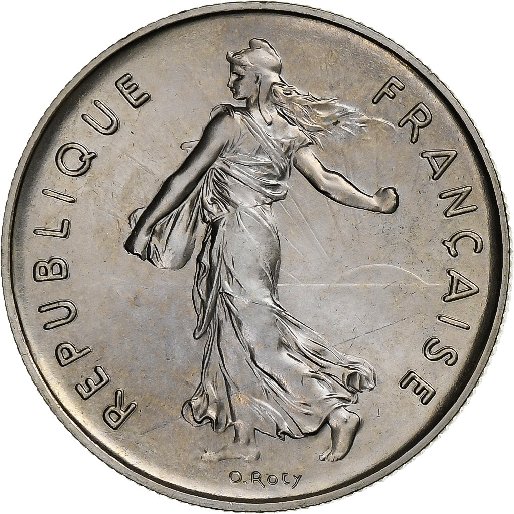 Francia, Semeuse, 5 Francs, 1980, Paris, série FDC, FDC, Cupronickel