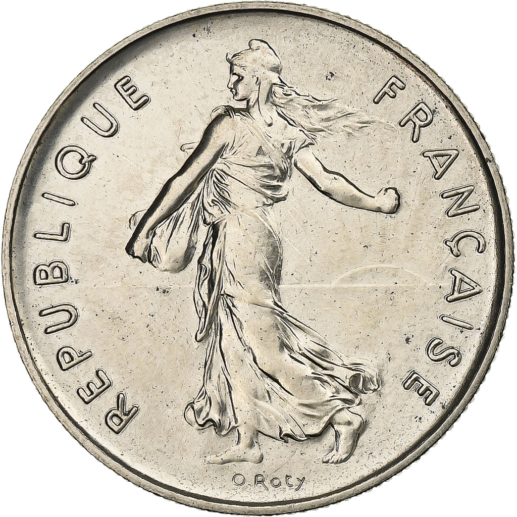 Francia, 5 Francs, Semeuse, 1981, Paris, série FDC, Cupronickel, FDC