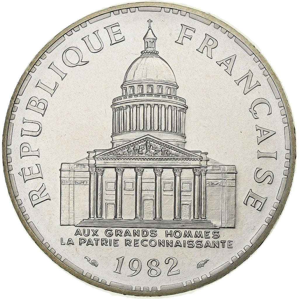 Moeda, França, Panthéon, 100 Francs, 1982, Paris, série FDC, MS(65-70)