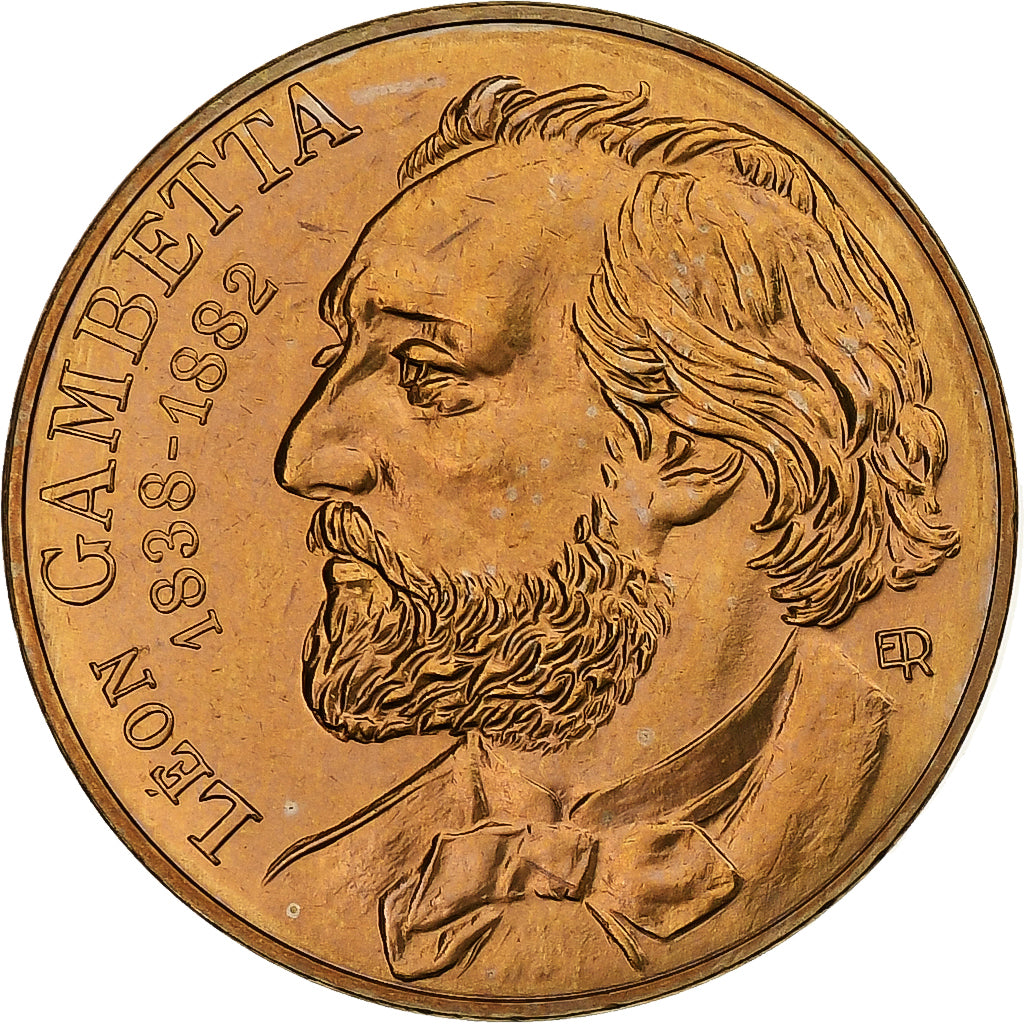 Moneda, Francia, Gambetta, 10 Francs, 1982, Paris, série FDC, FDC, Cobre -
