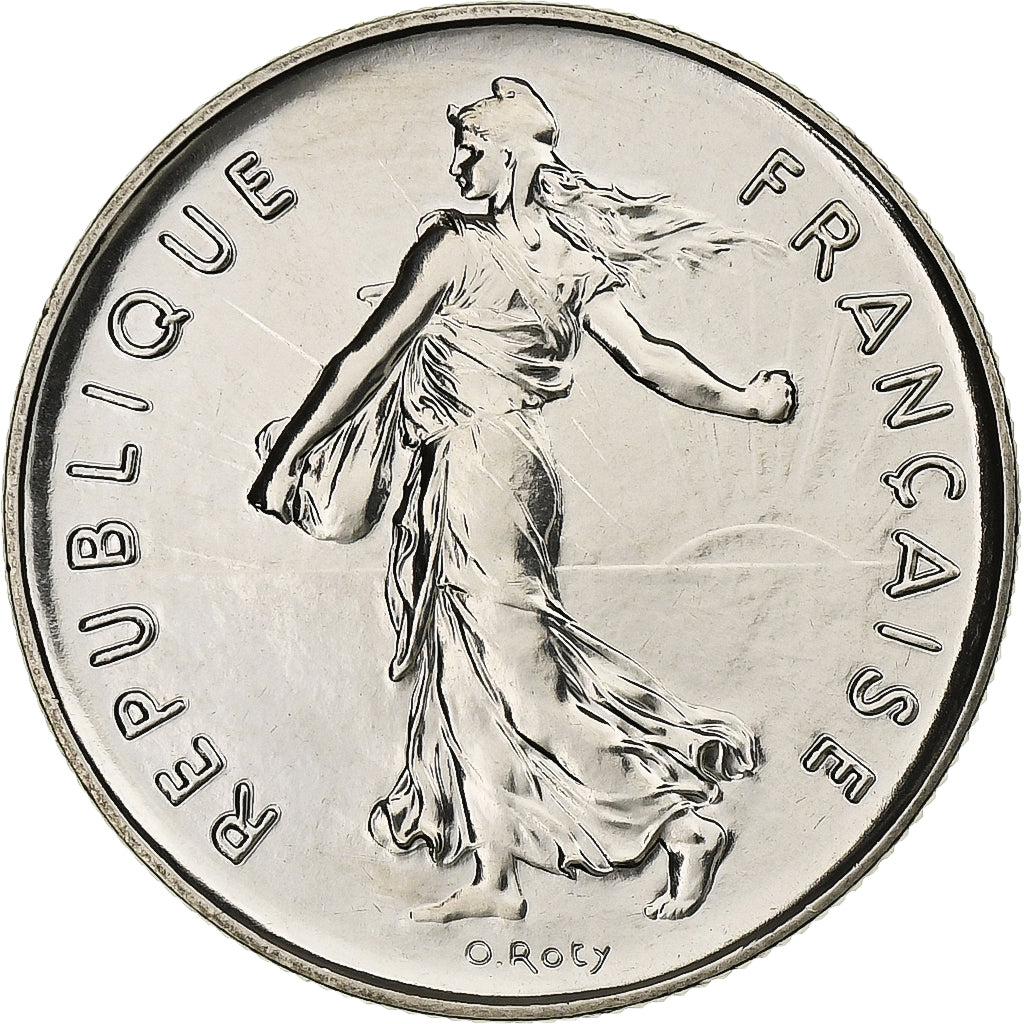 Moneta, Francia, Semeuse, 5 Francs, 1982, Paris, FDC, Nichel placcato