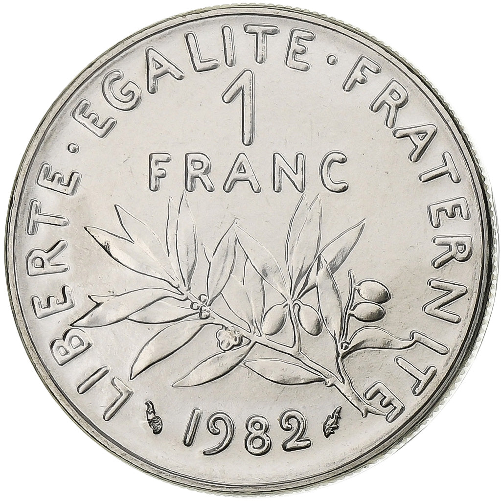 Monnaie, France, Semeuse, Franc, 1982, Paris, série FDC, FDC, Nickel