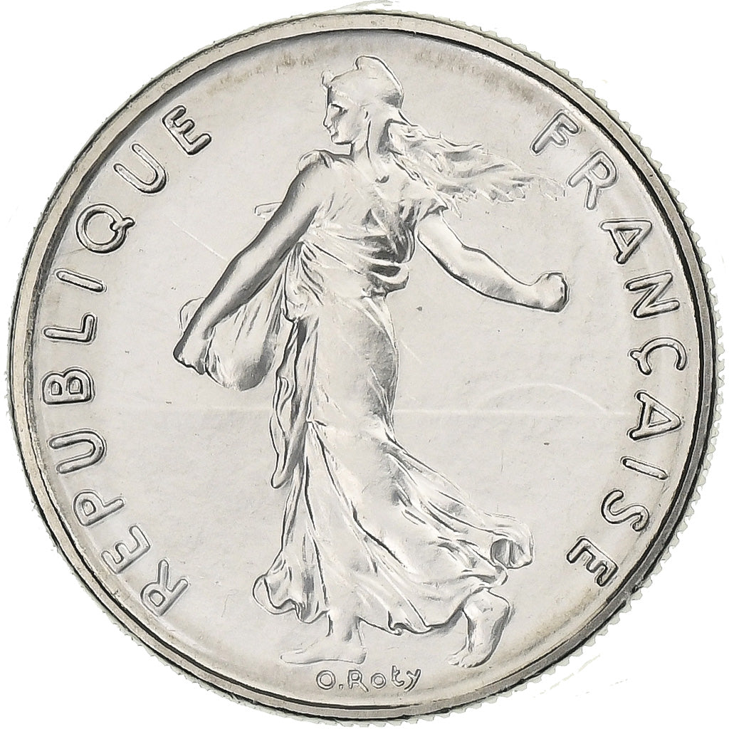 France, 1/2 Franc, Semeuse, 1982, Paris, série FDC, Nickel, MS(65-70)