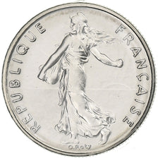 France, 1/2 Franc, Semeuse, 1982, Paris, série FDC, Nickel, MS(65-70)