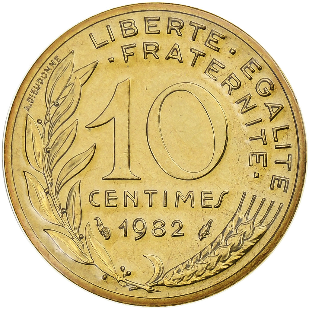 Coin, France, Marianne, 10 Centimes, 1982, Paris, série FDC, MS(65-70)