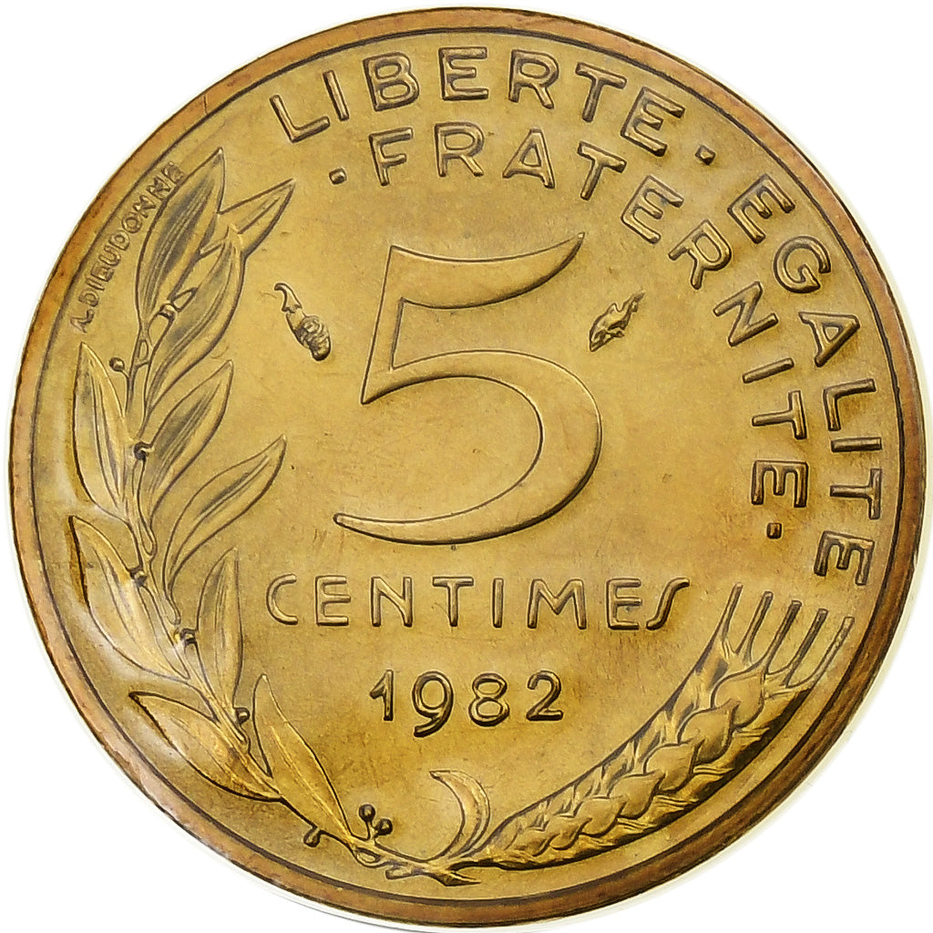 Coin, France, Marianne, 5 Centimes, 1982, Paris, série FDC, MS(65-70)