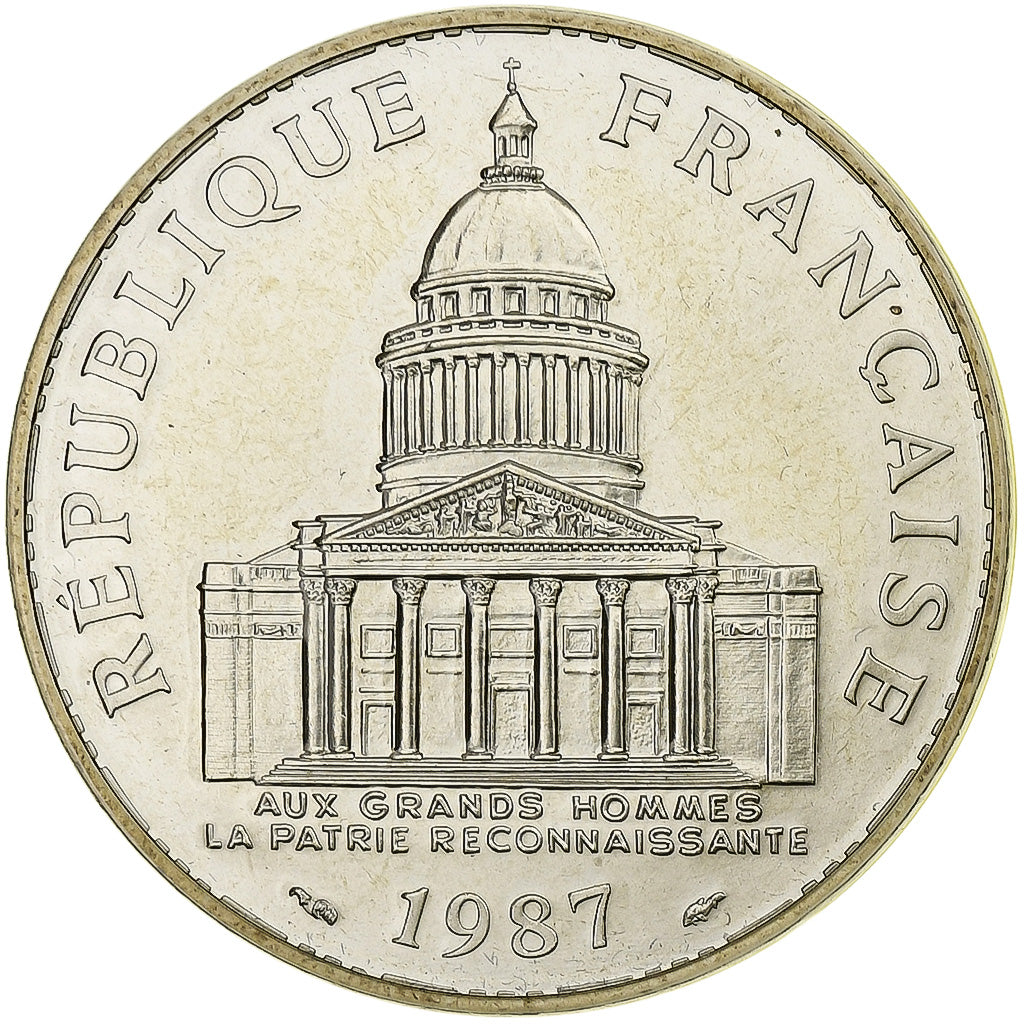 Francia, 100 Francs, Panthéon, 1987, Paris, Argento, FDC, Gadoury:898, KM:951.1
