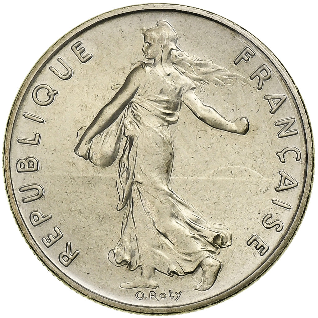 Frankreich, 1/2 Franc, Semeuse, 1987, Paris, FDC, Nickel, STGL, Gadoury:429