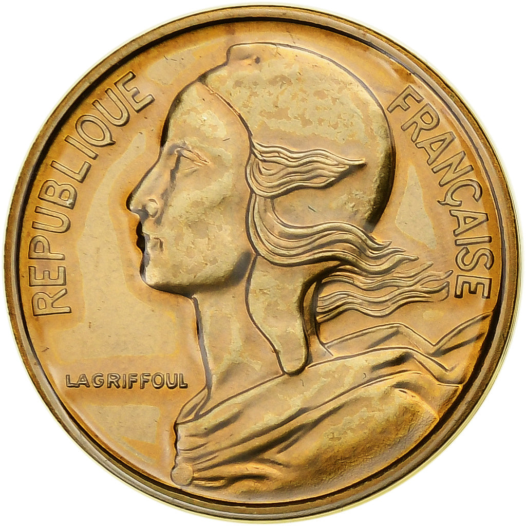 France, 5 Centimes, Marianne, 1987, Paris, FDC, Aluminum-Bronze, MS(65-70)