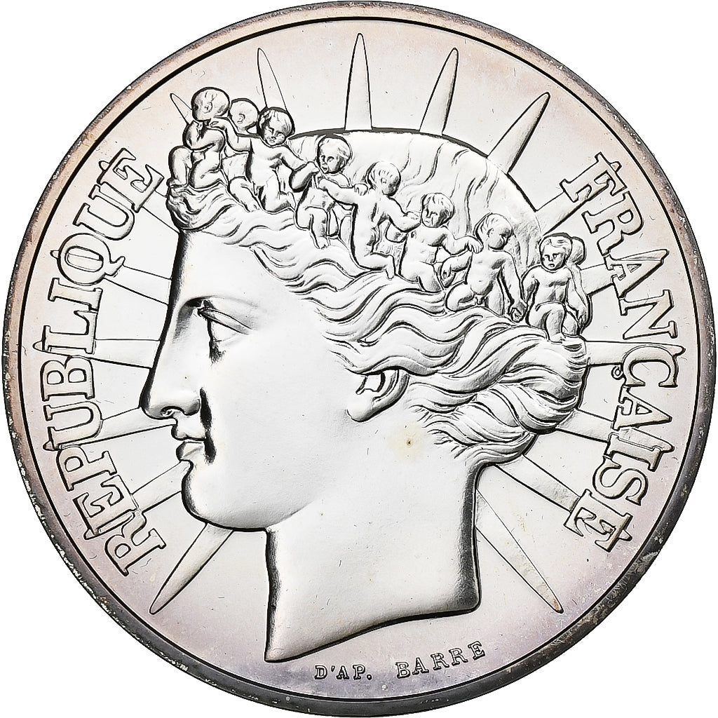 Monnaie, France, Fraternité, 100 Francs, 1988, FDC, Argent, Gadoury:903, KM:966