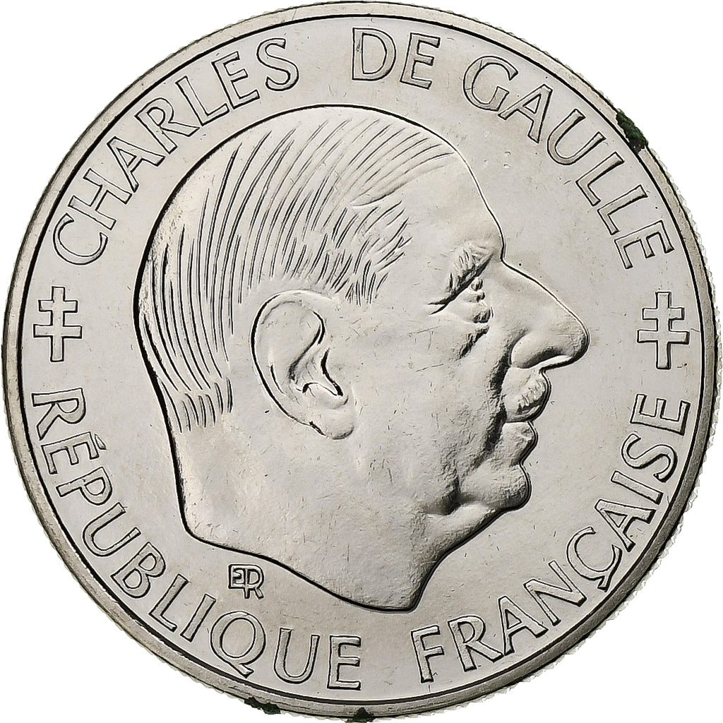 Frankrijk, Franc, Charles de Gaulle, 1988, Paris, FDC, Nickel, FDC, Gadoury:475