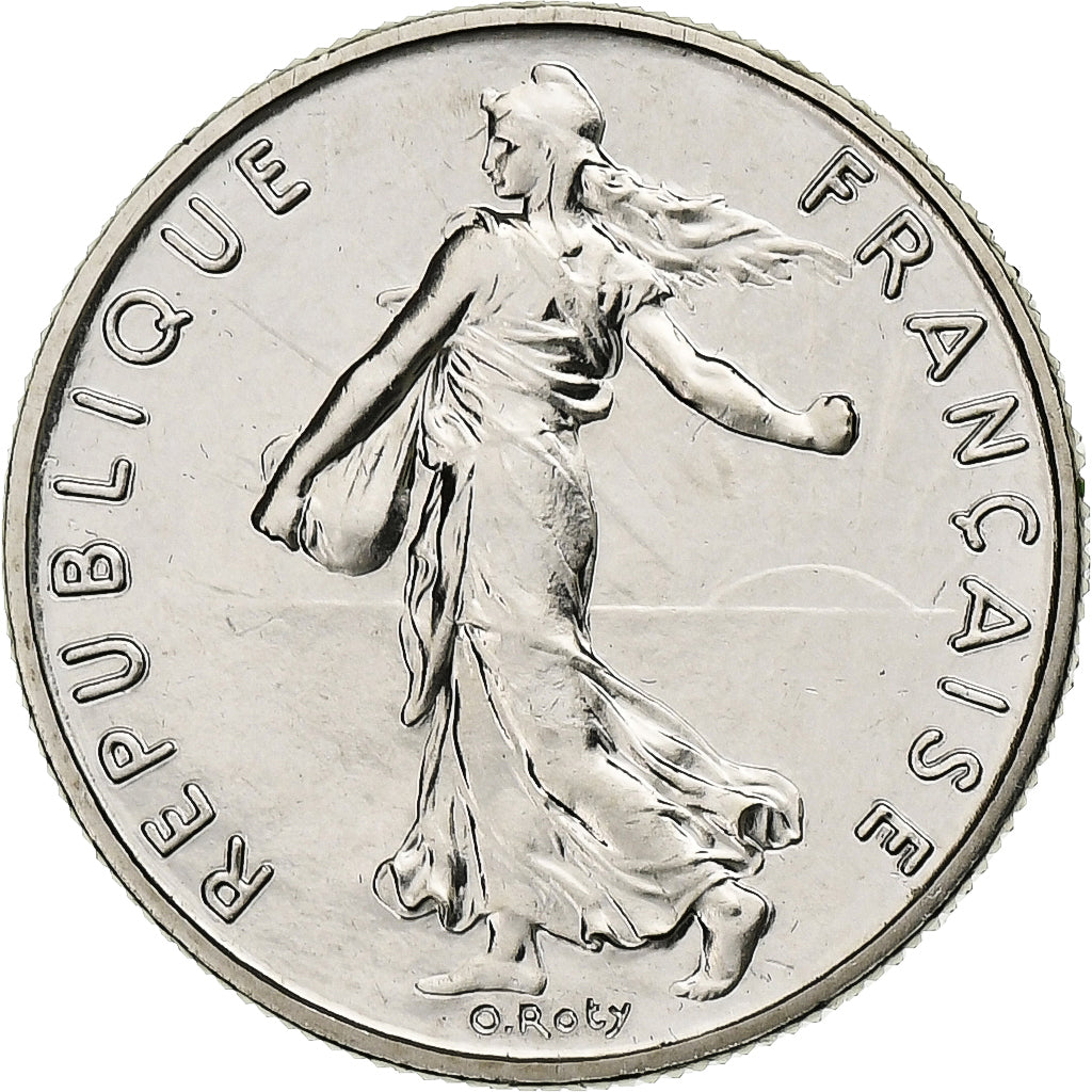 Coin, France, Semeuse, 1/2 Franc, 1988, Paris, série FDC, MS(65-70), Nickel