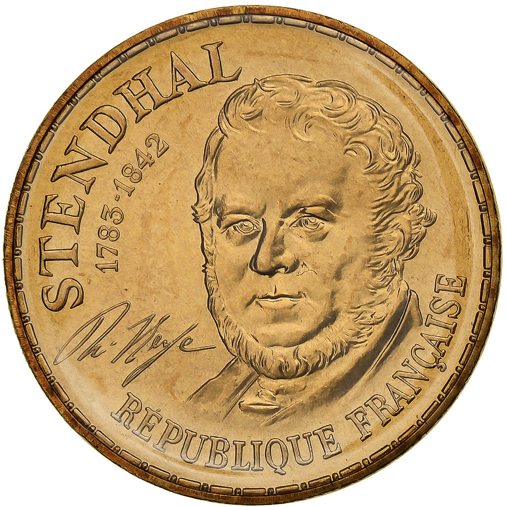Moneta, Francia, Stendhal, 10 Francs, 1983, Paris, série FDC, FDC