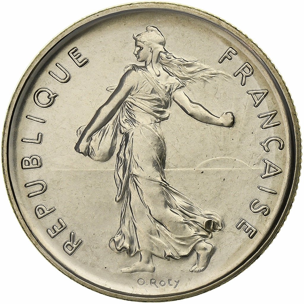 Moneta, Francia, Semeuse, 5 Francs, 1983, Paris, série FDC, FDC, Nichel