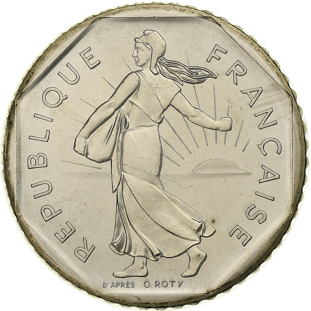 Moneta, Francia, Semeuse, 2 Francs, 1983, Paris, série FDC, FDC, Nichel