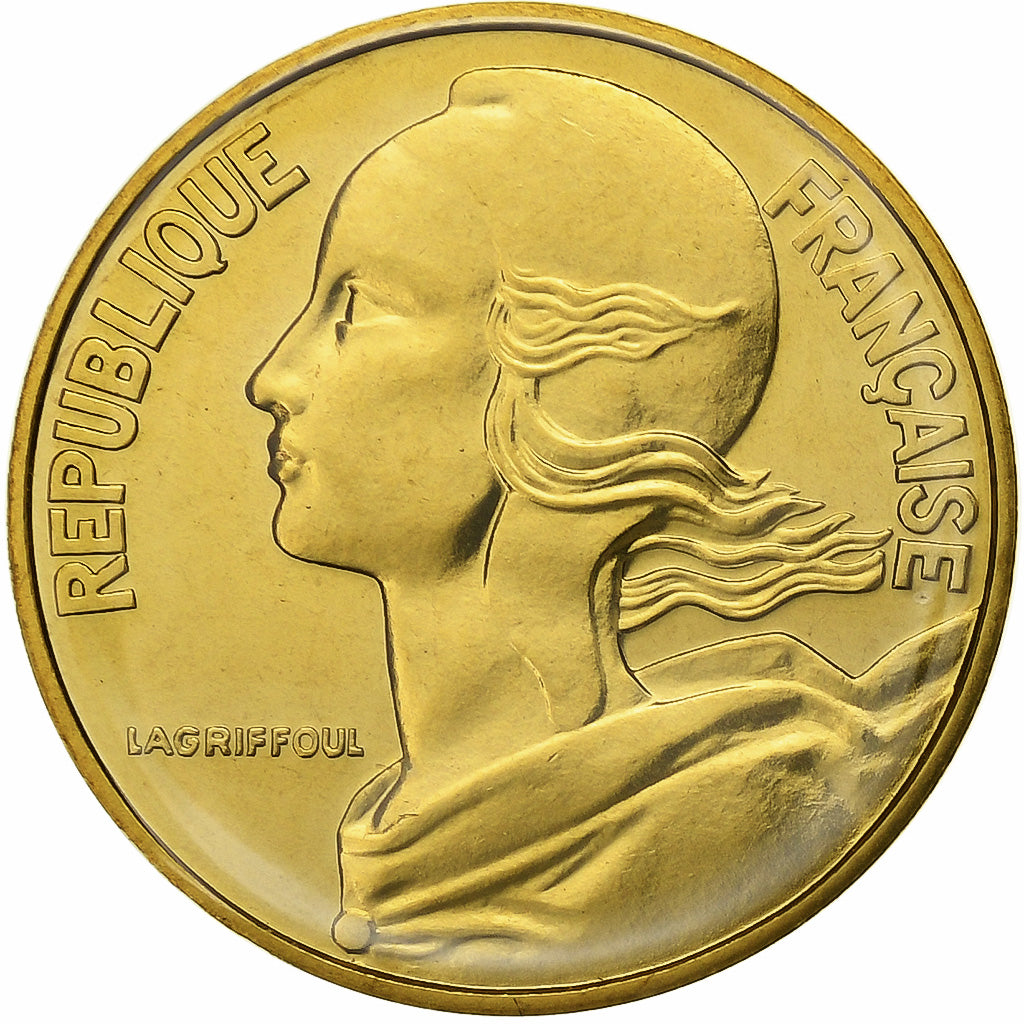 Moeda, França, Marianne, 20 Centimes, 1983, Paris, série FDC, MS(65-70)
