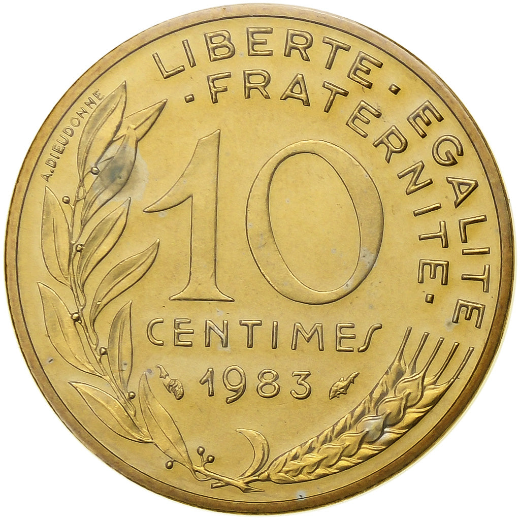Coin, France, Marianne, 10 Centimes, 1983, Paris, série FDC, MS(65-70)