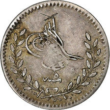 Turkije, Ottoman Empire, Abdulaziz, 20 Para, AH 1277/1861, Zilver, ZF