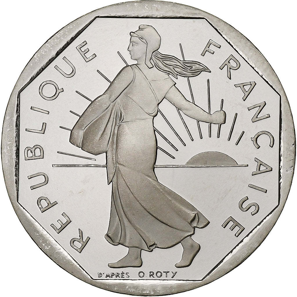 Moneta, Francia, Semeuse, 2 Francs, 1998, Paris, Proof / BE, FDC, Nichel